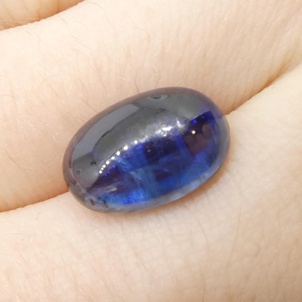 Kyanite bleue cabochon ovale de 6,78 carats du Brésil  en vente 2