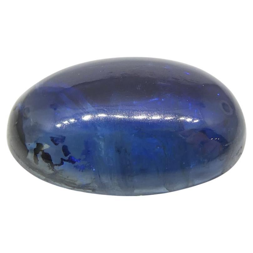 6.78ct Oval Cabochon Blue Kyanite from Brazil 