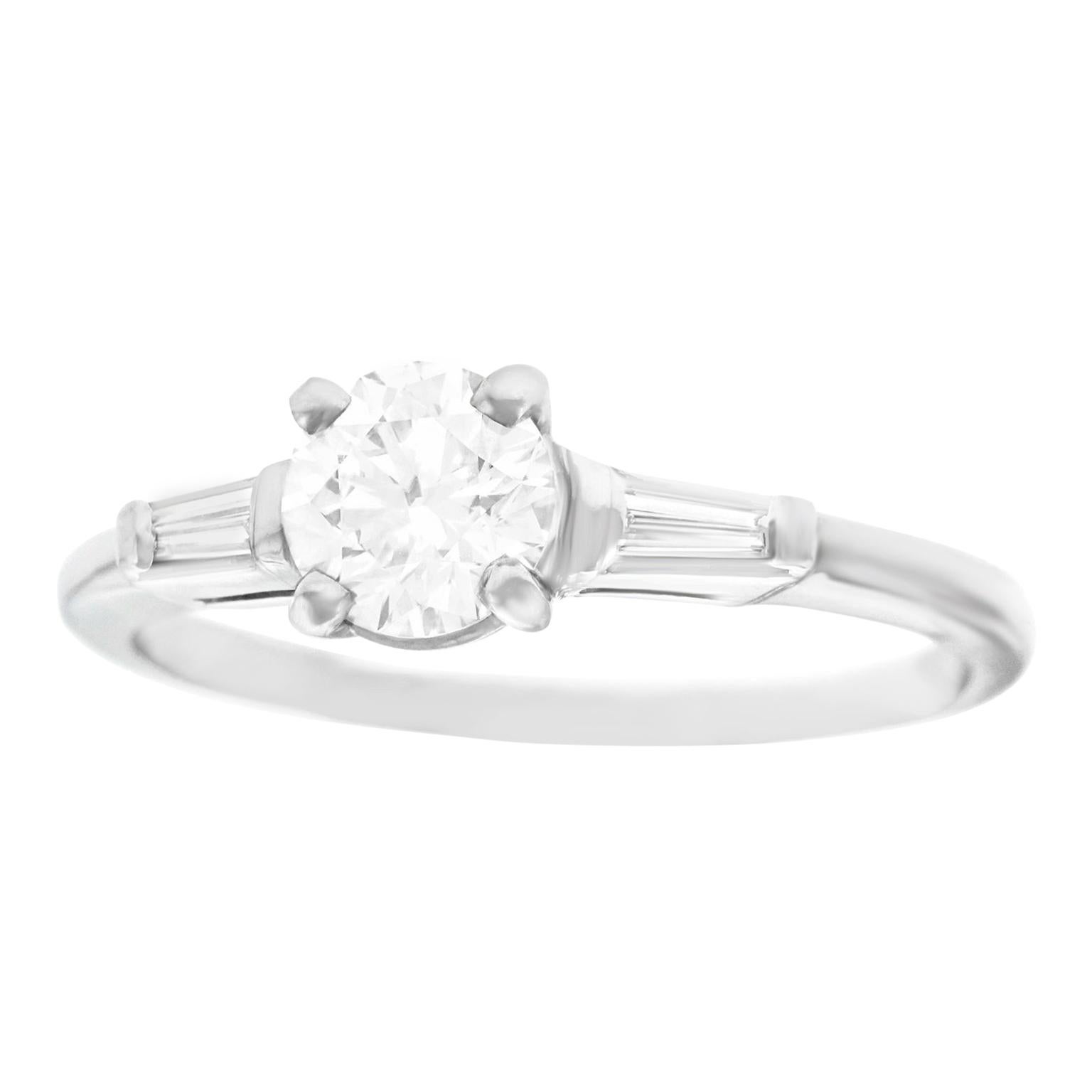 .67 Carat Diamond Engagement Ring Platinum D IF GIA