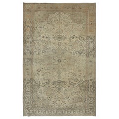 6.7x10 Ft Moderner handgefertigter türkischer Kayseri-Wollteppich mit Medaillon-Design