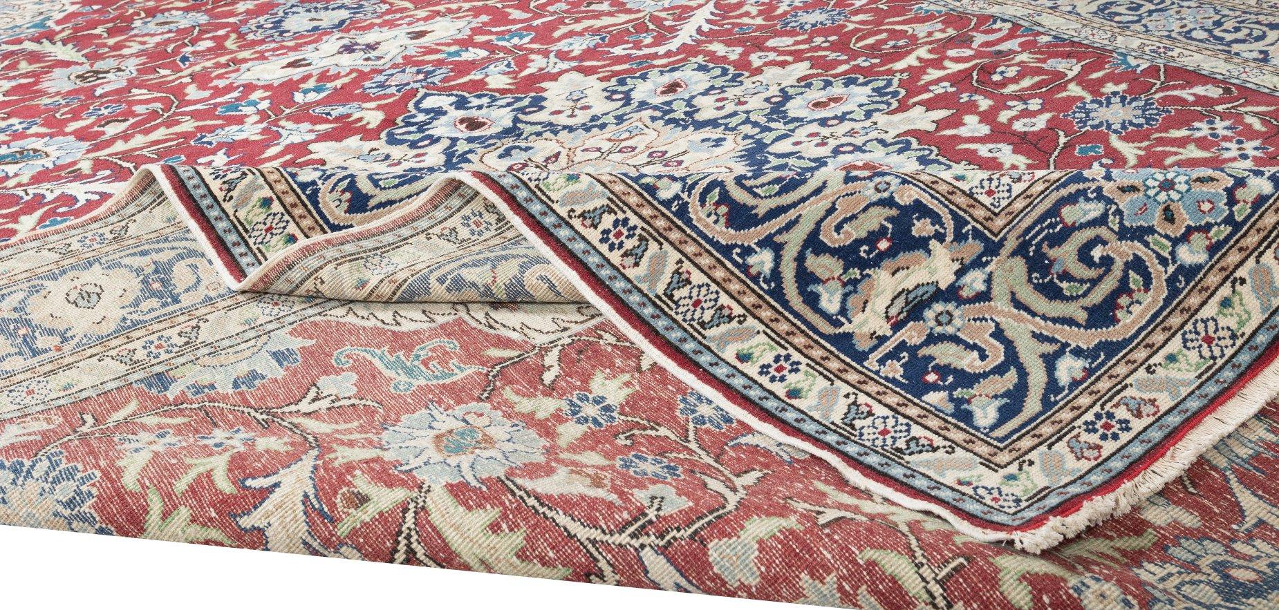 Tribal Handmade Turkish Rug with Medallion Design, Unique Vintage Carpet For Sale