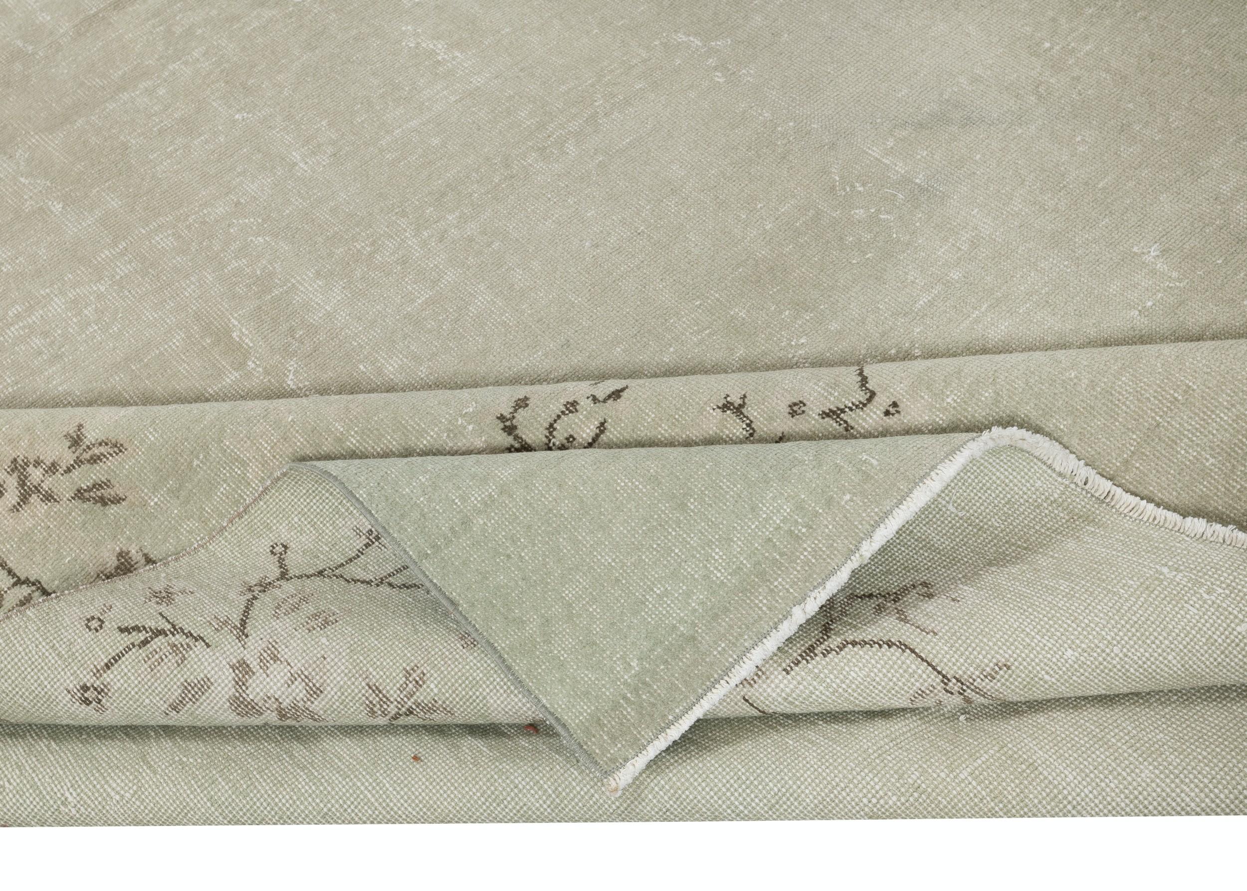 6.7x9.8 Ft Ein von einer Art Vintage Sonne verblasst Bereich Teppich, Art Deco handgefertigte Teppiche (Art déco) im Angebot
