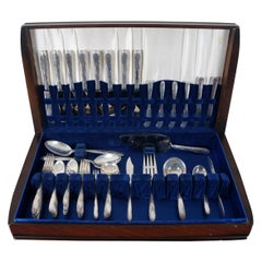 68 Pc Towle Sterling Silver 925 Madeira Flatware & Chest Monogram K