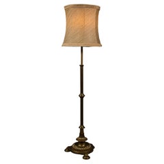 Used Standard Lamp, English, Brass, Adjustable Reading Light, 1940