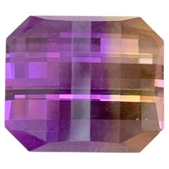 6.80 Carat Natural Loose Bi Color Ametrine Stone Pixel Cut Brazilian Gemstone
