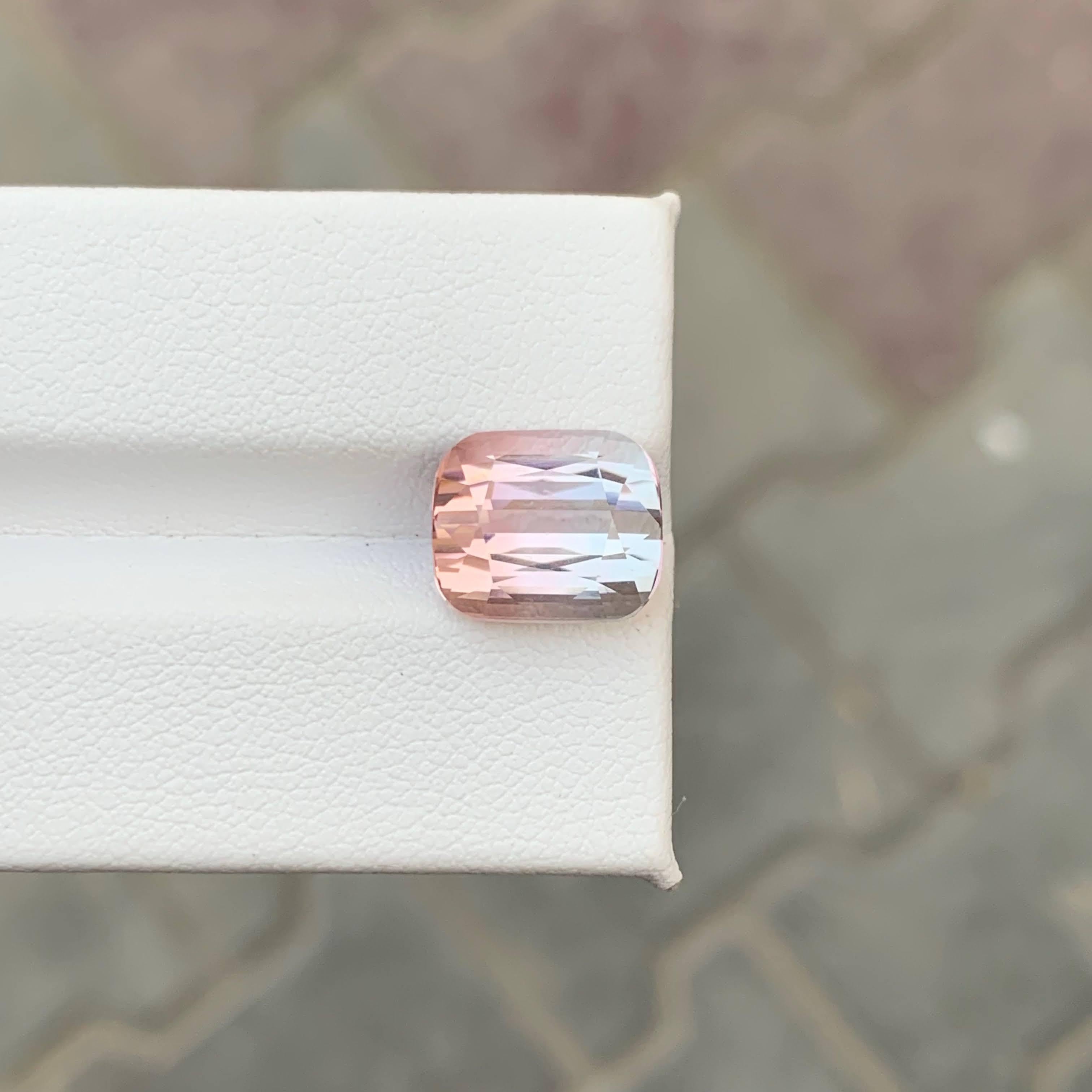 6.80 Carat Natural Loose Bi Color Tourmaline Stone Cushion Cut Afghan Gemstone (pierre précieuse afghane) en vente 5