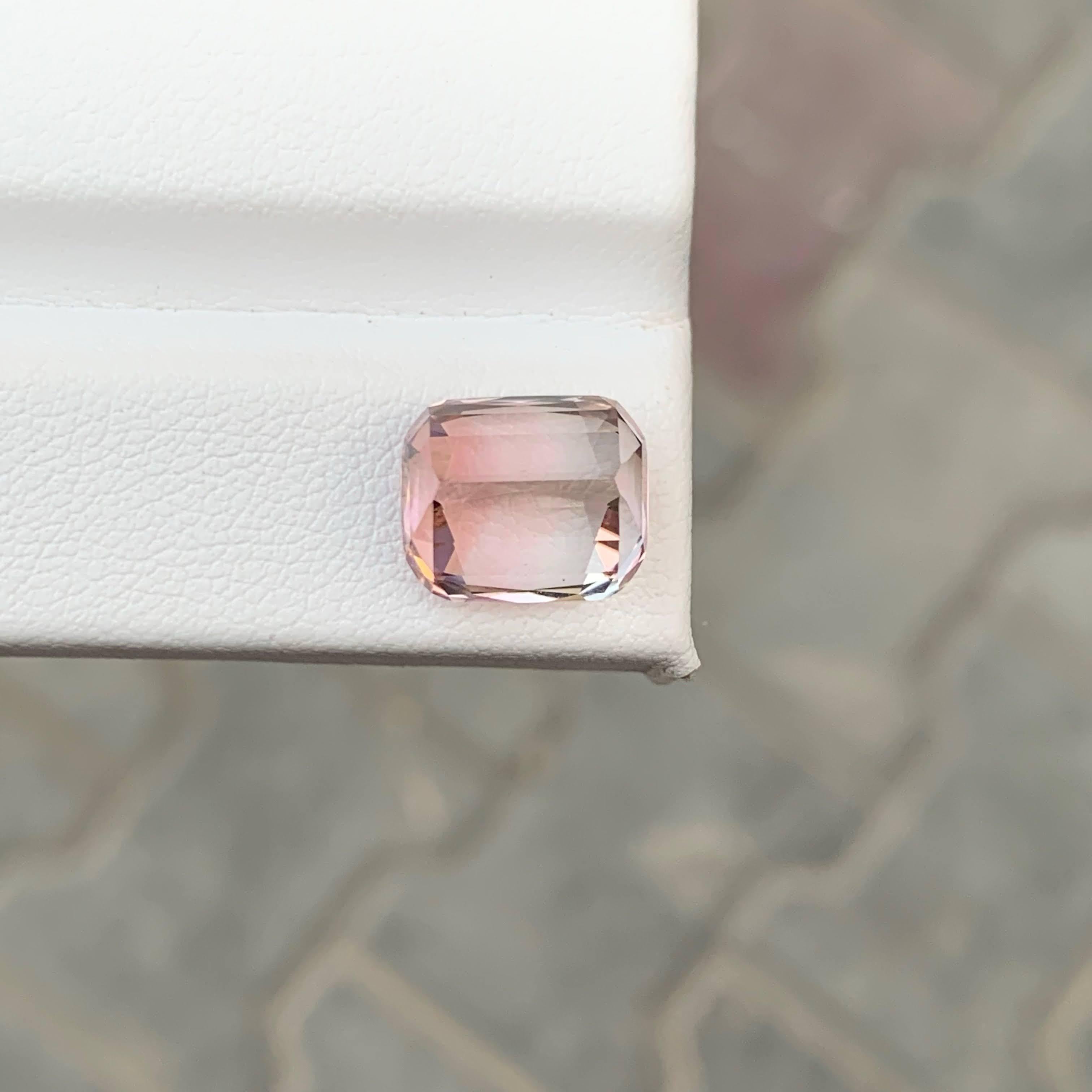 6.80 Carat Natural Loose Bi Color Tourmaline Stone Cushion Cut Afghan Gemstone (pierre précieuse afghane) en vente 1