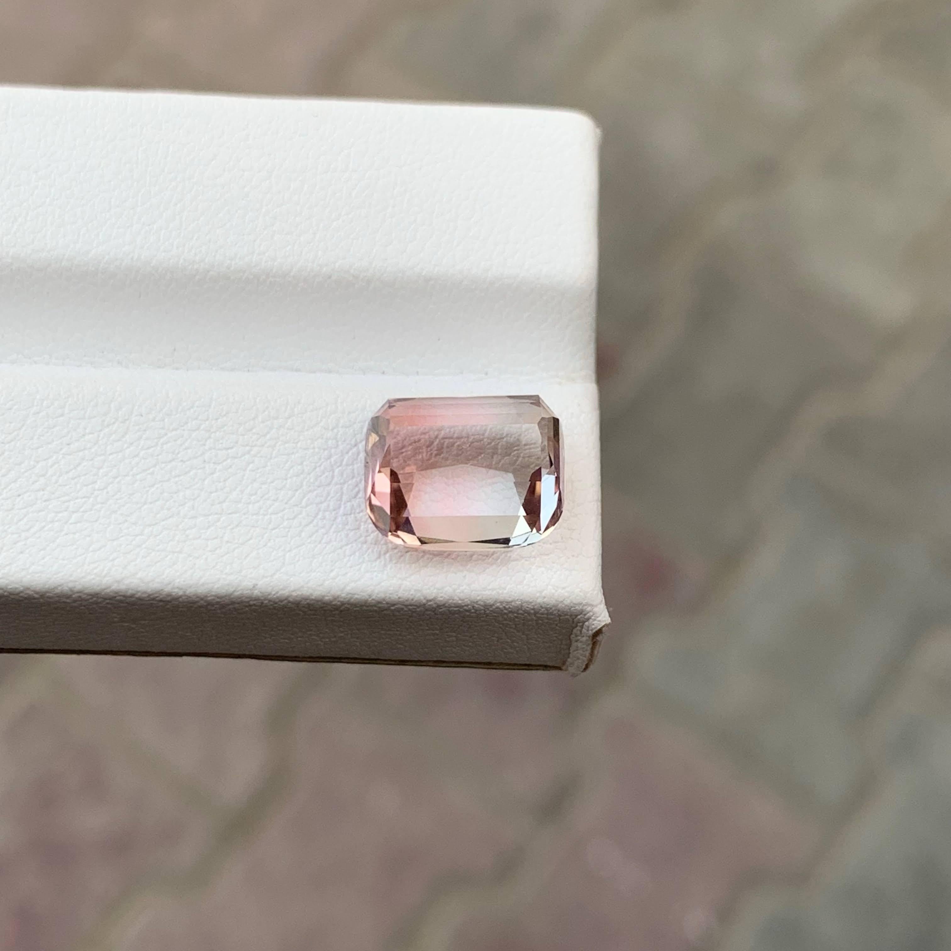 6.80 Carat Natural Loose Bi Color Tourmaline Stone Cushion Cut Afghan Gemstone (pierre précieuse afghane) en vente 2