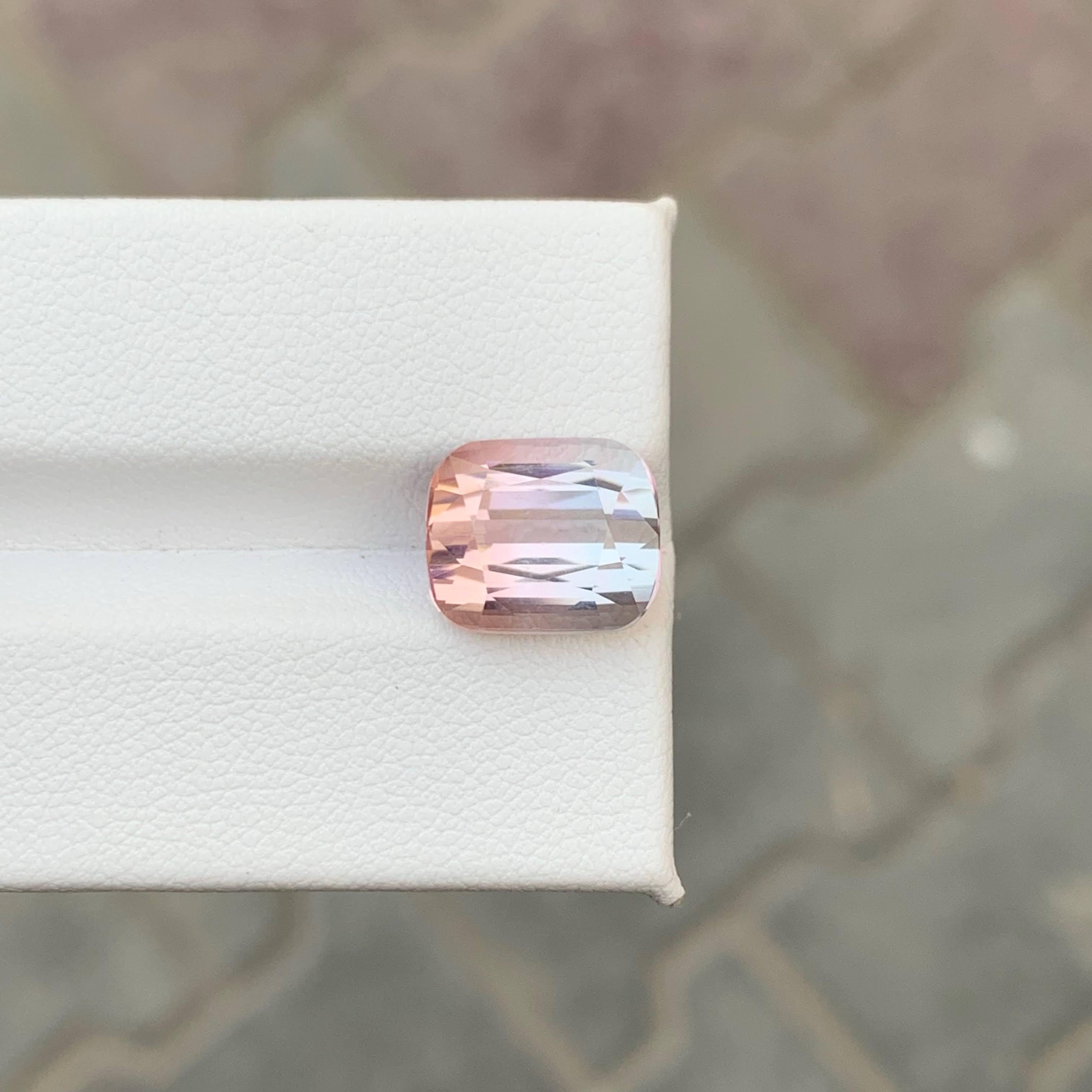 6.80 Carat Natural Loose Bi Color Tourmaline Stone Cushion Cut Afghan Gemstone (pierre précieuse afghane) en vente 3