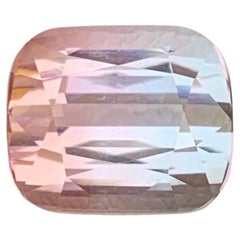 6.80 Carat Natural Loose Bi Color Tourmaline Stone Cushion Cut Afghan Gemstone