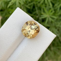6.80 Carat Natural Loose Canary Yellow Tourmaline Untreated Ring Gem