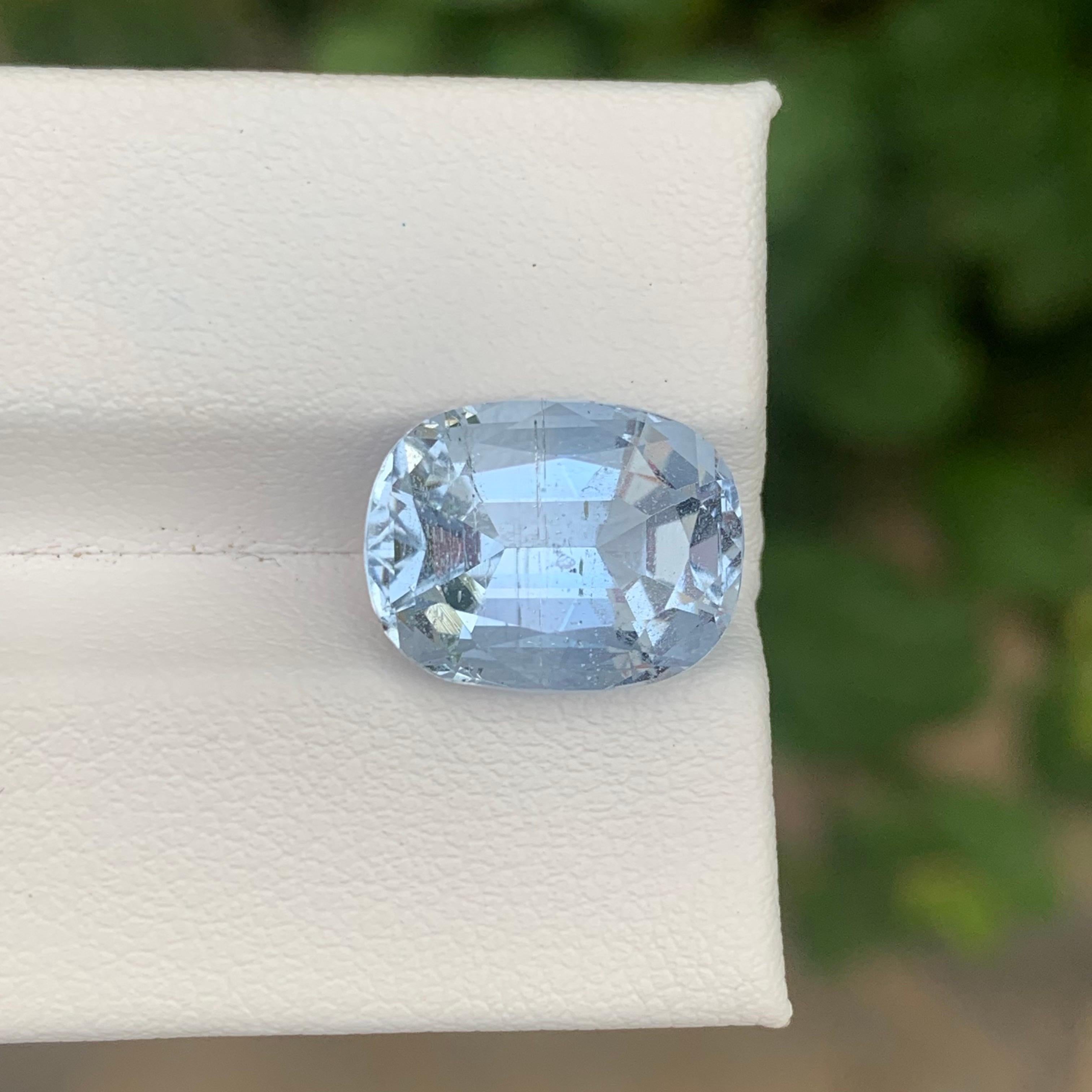 Faceted Goshenite

Weight: 6.80 Carats
Dimension: 13.4 x 10.3 x 7.7 Mm
Origin: Pakistan
Shape: Cushion
Color: Blue
Certficate; On Customer Demand
.
Goshenite, a captivating and pristine gemstone, belongs to the beryl mineral family, which also