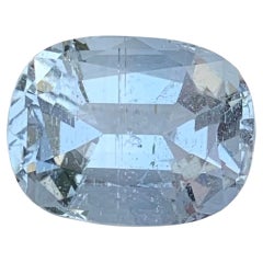 6.80 Carat Natural Loose Goshenite Aquamarine Cushion Shape Gemstone