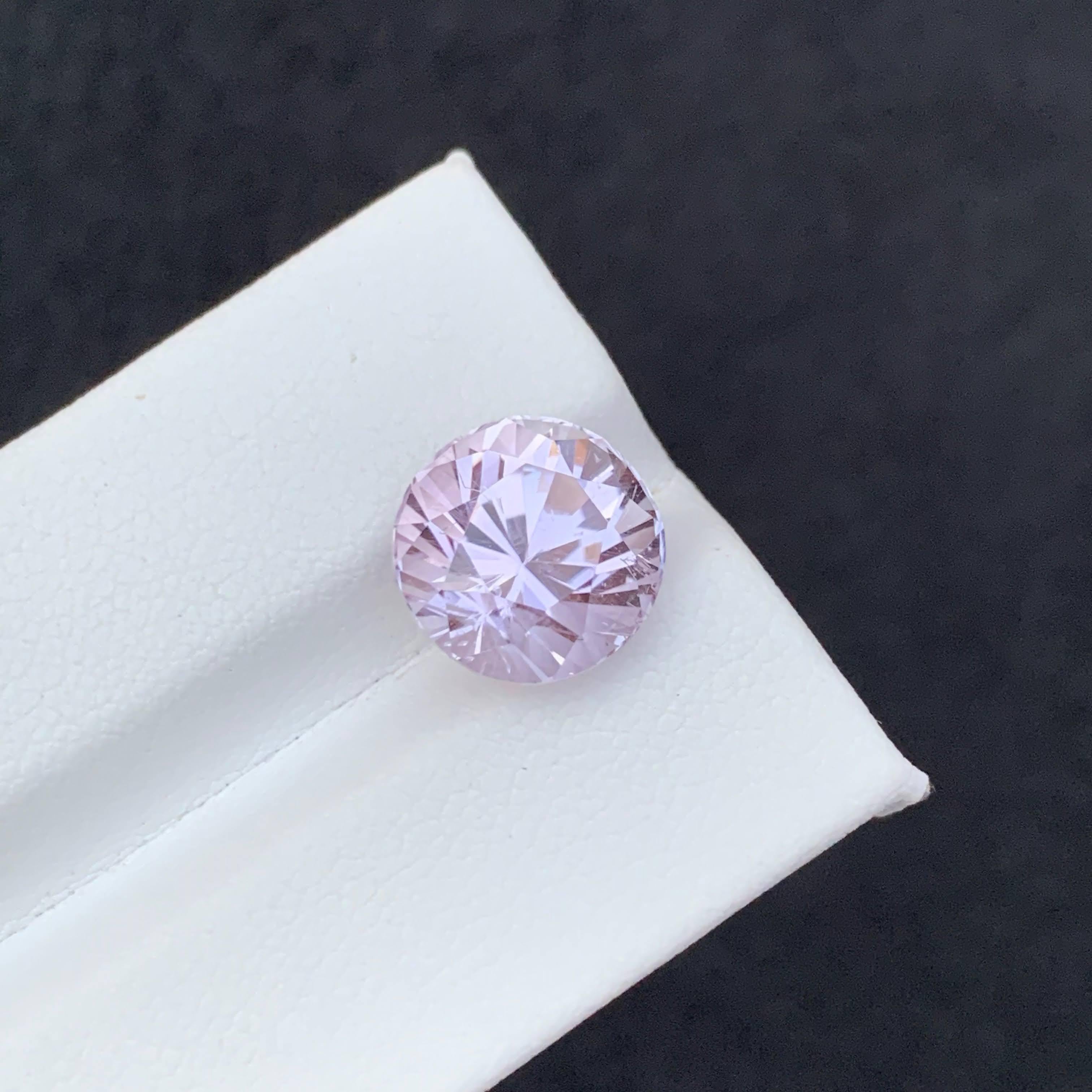 Morganita rosa suelta natural de 6,80 quilates Talla redonda Piedra preciosa afgana en venta 4