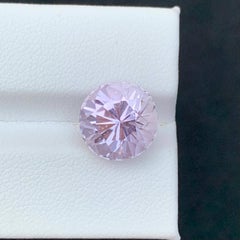 6.80 Carat Natural Loose Pink Morganite Stone Round Cut Afghan Gemstone