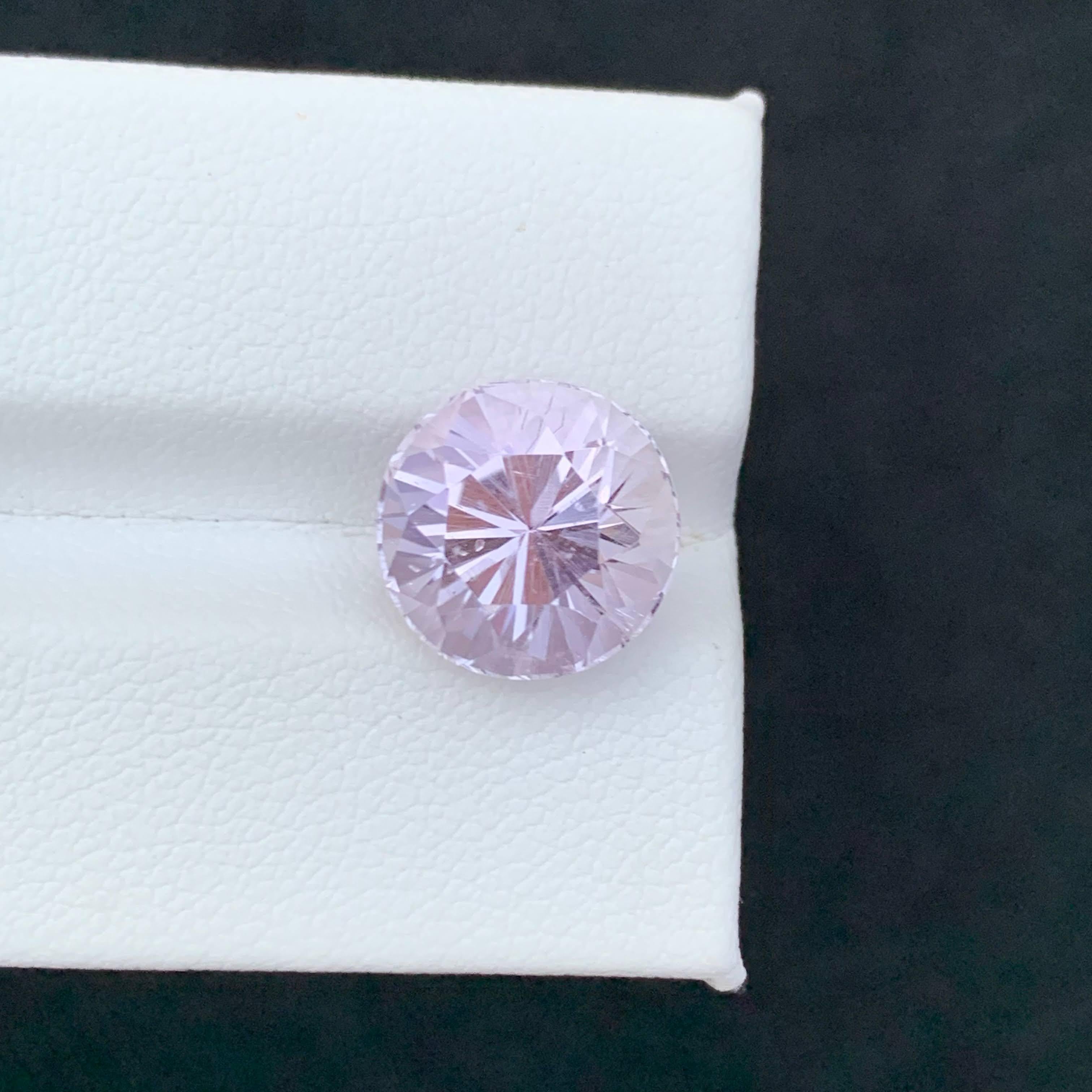 Morganita rosa suelta natural de 6,80 quilates Talla redonda Piedra preciosa afgana Moderno en venta