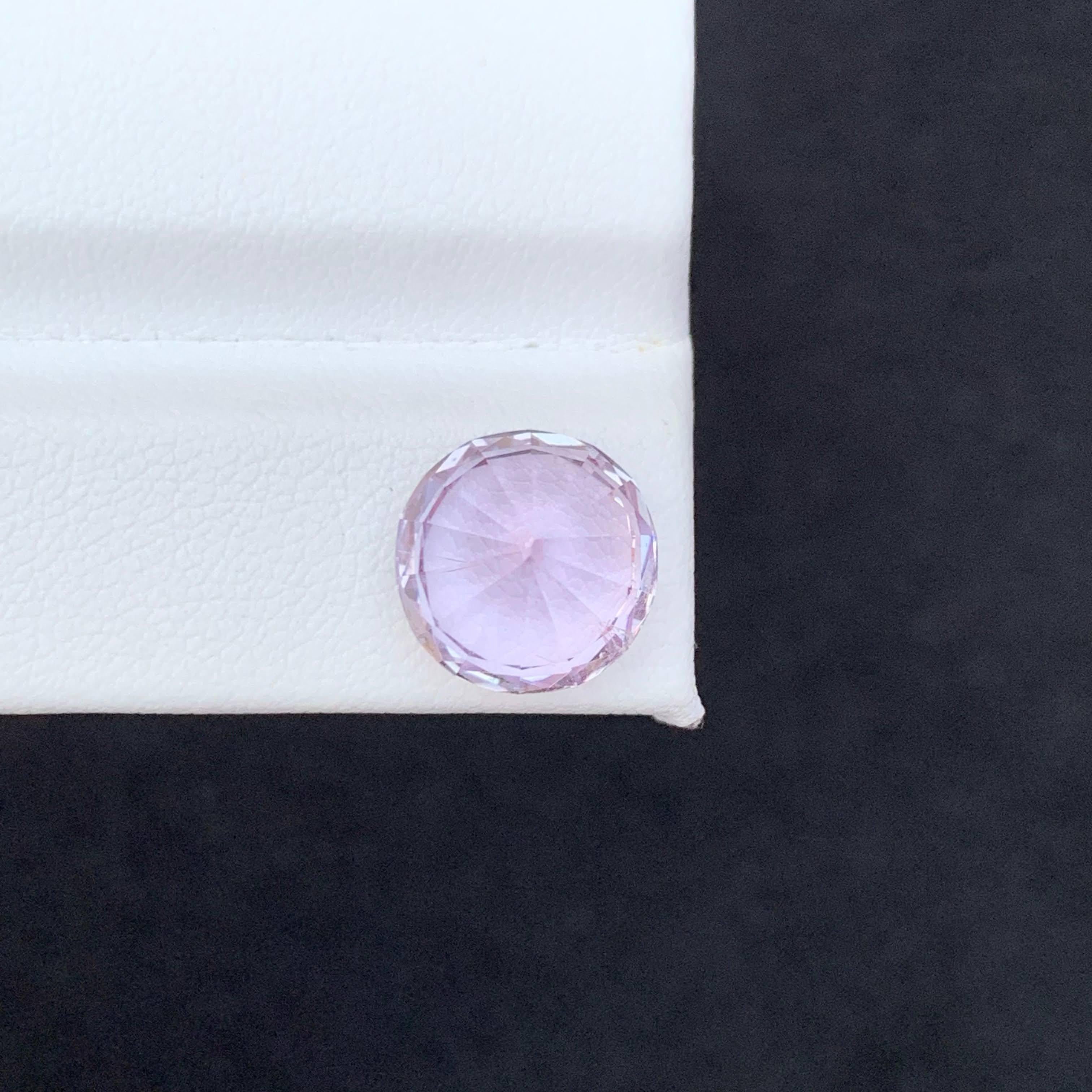 Morganita rosa suelta natural de 6,80 quilates Talla redonda Piedra preciosa afgana Corte redondo en venta