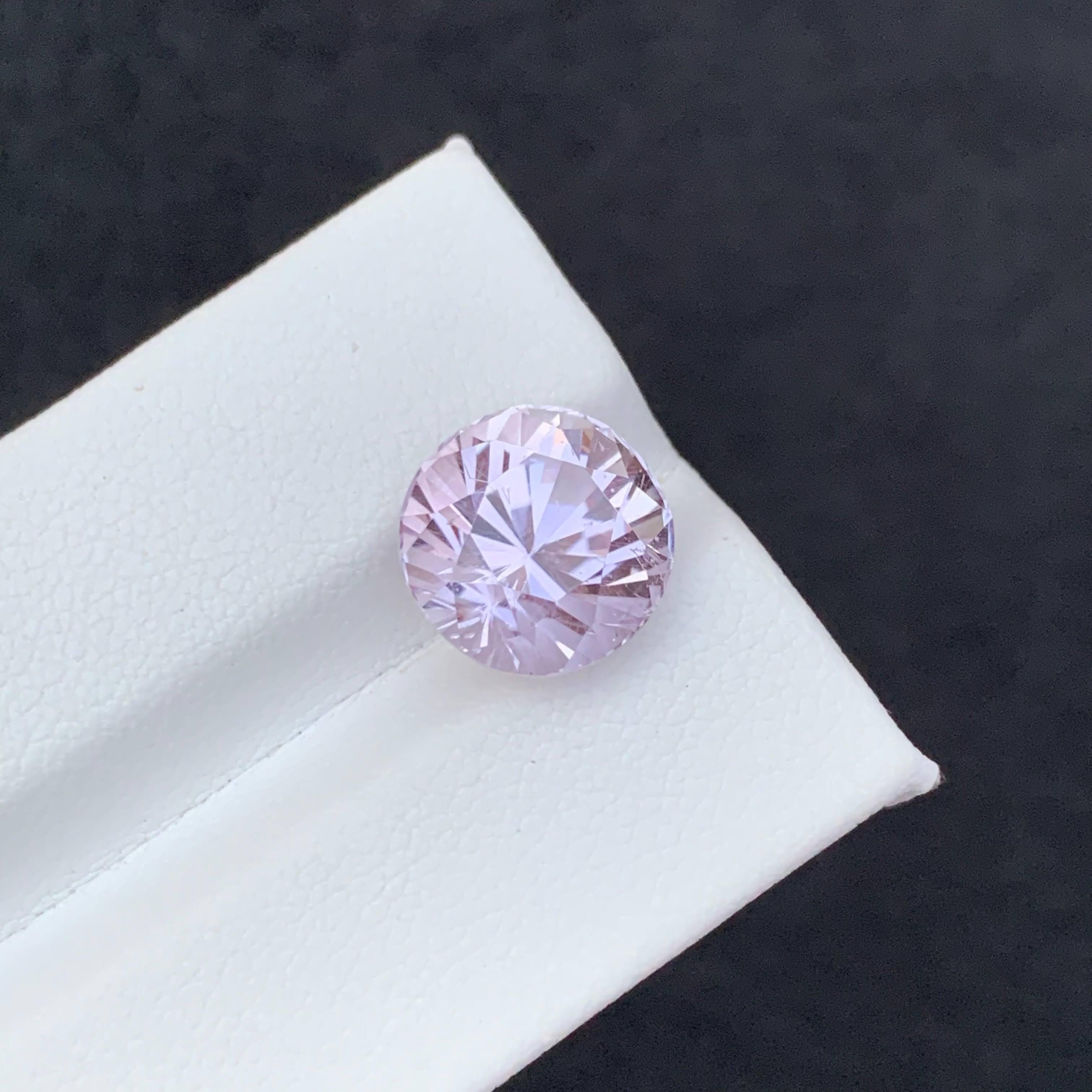 Morganita rosa suelta natural de 6,80 quilates Talla redonda Piedra preciosa afgana en venta 1