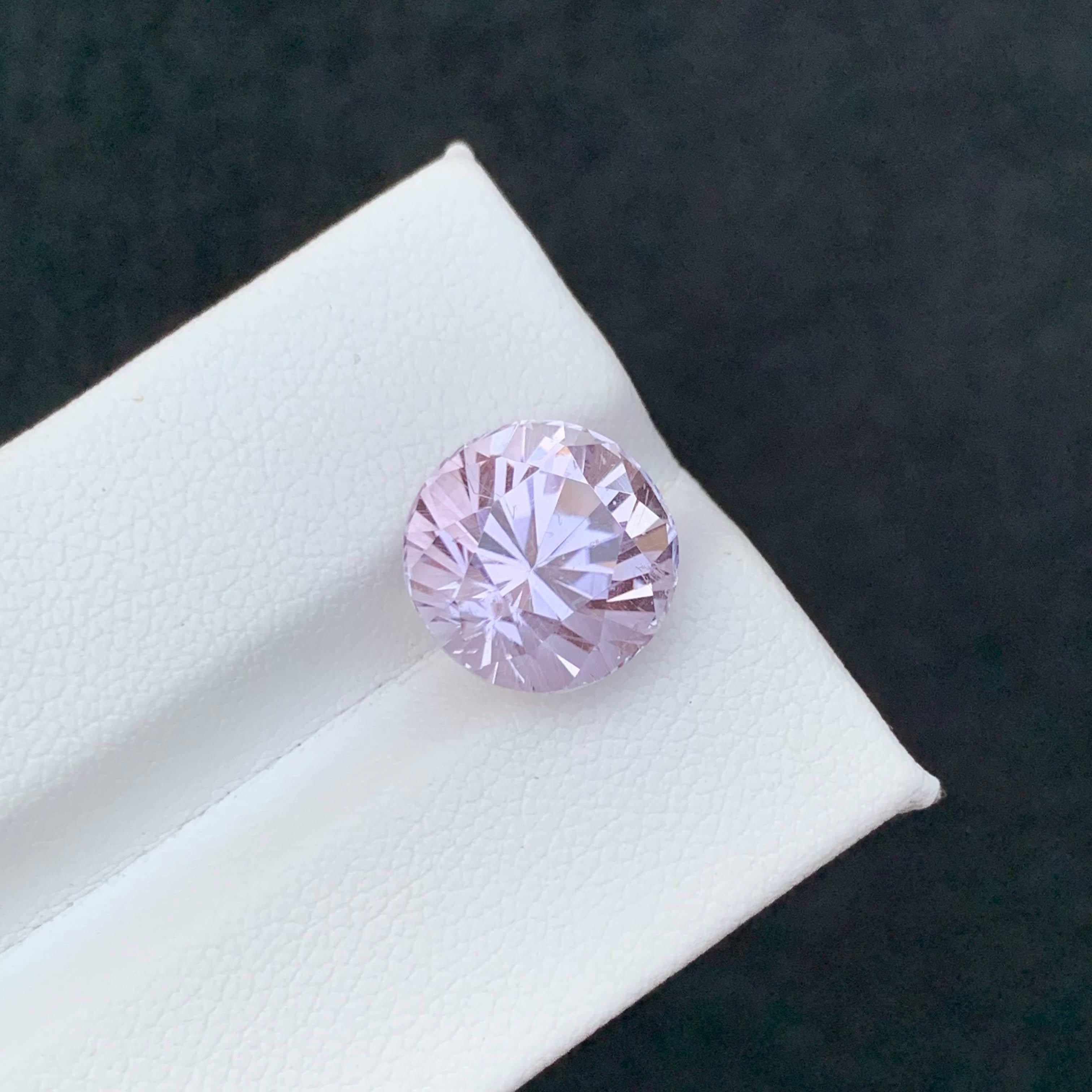 Morganita rosa suelta natural de 6,80 quilates Talla redonda Piedra preciosa afgana en venta 3