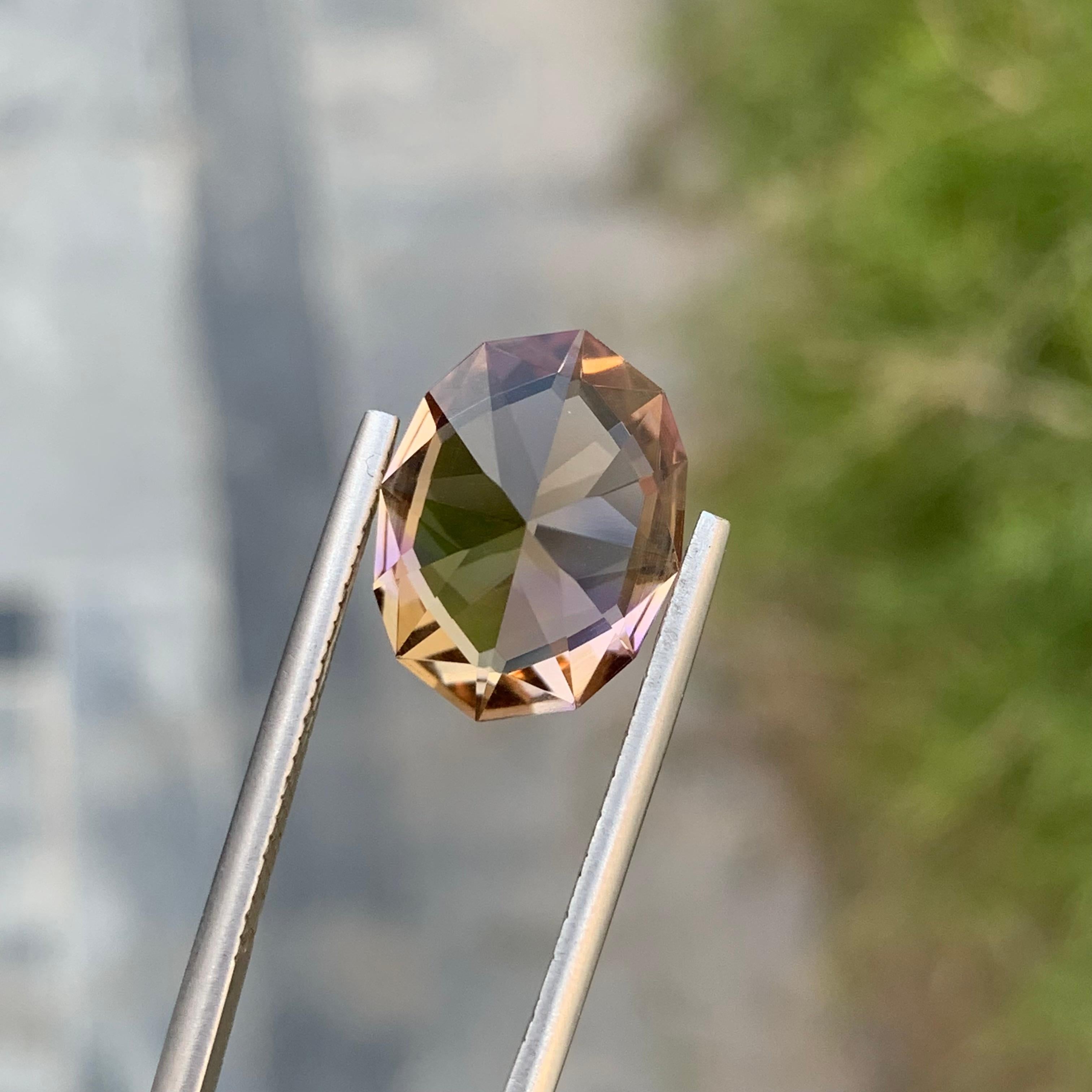 Ametrine naturelle non taillée en polygone de 6,80 carats pour la fabrication de bijoux  en vente 5