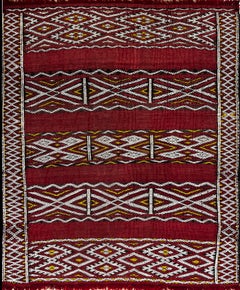 681 -  Afrikanischer Stammeskunst-Teppich, Vintage, 20. Jahrhundert