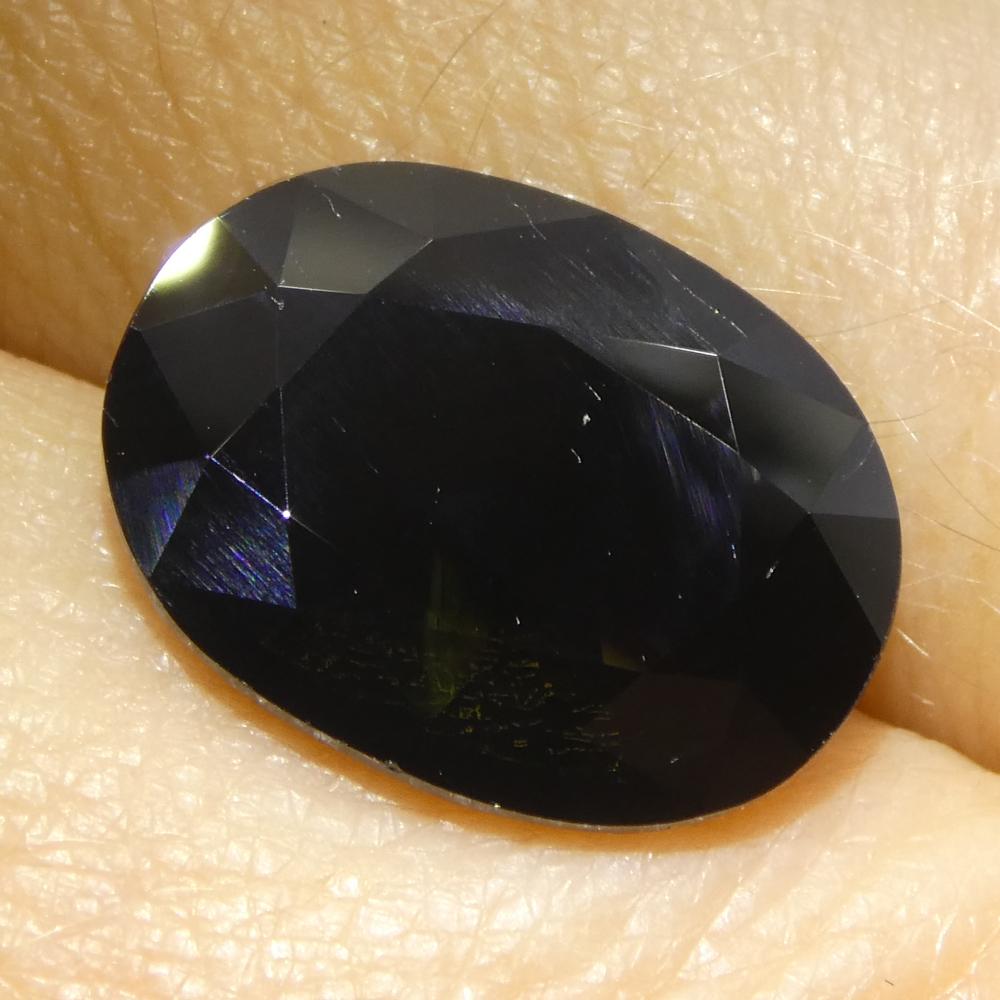 Zaffiro verde-blu ovale da 6,81ct dall'Australia in vendita 6