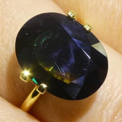 6.81ct Oval Green-Blue Sapphire from Australia