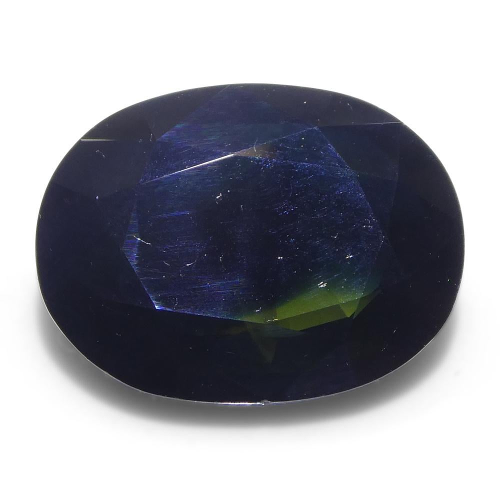 Zaffiro verde-blu ovale da 6,81ct dall'Australia In condizioni Nuovo in vendita a Toronto, Ontario