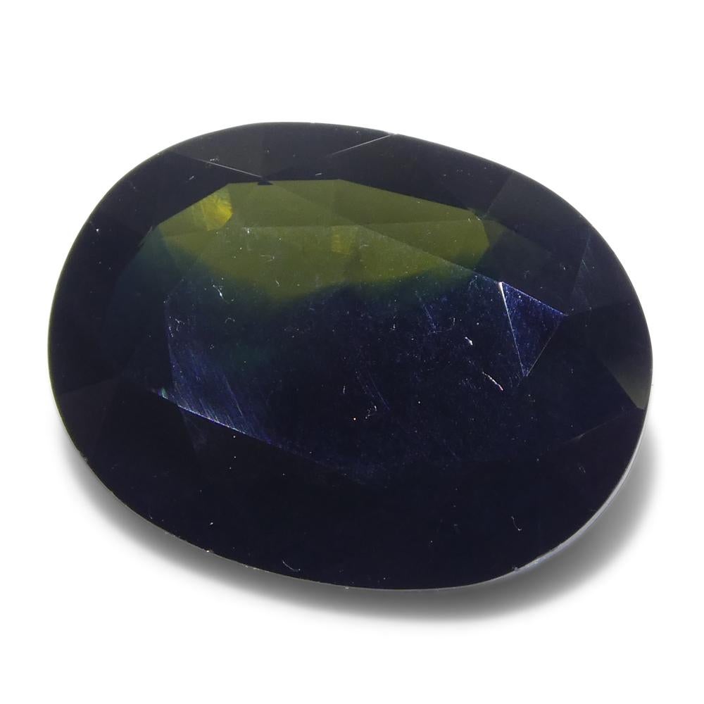 Zaffiro verde-blu ovale da 6,81ct dall'Australia in vendita 2