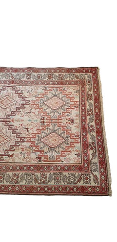 682 - Magnificent Kilim Embroidered with Wool and Silk from the Caucasus