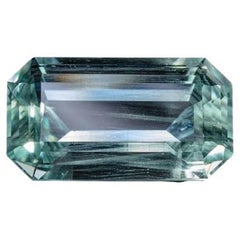 68.29 Carats Aquamarine Very Light Green Blue Hue Emerald Cut GIA Certified