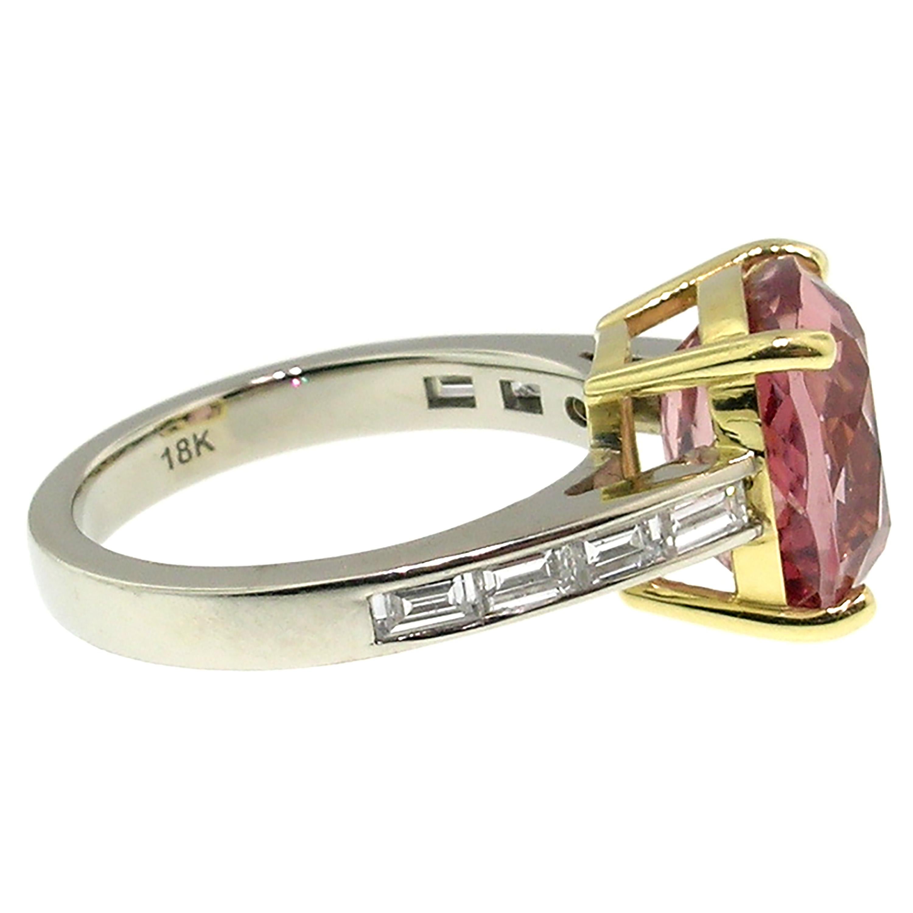 pink garnet ring