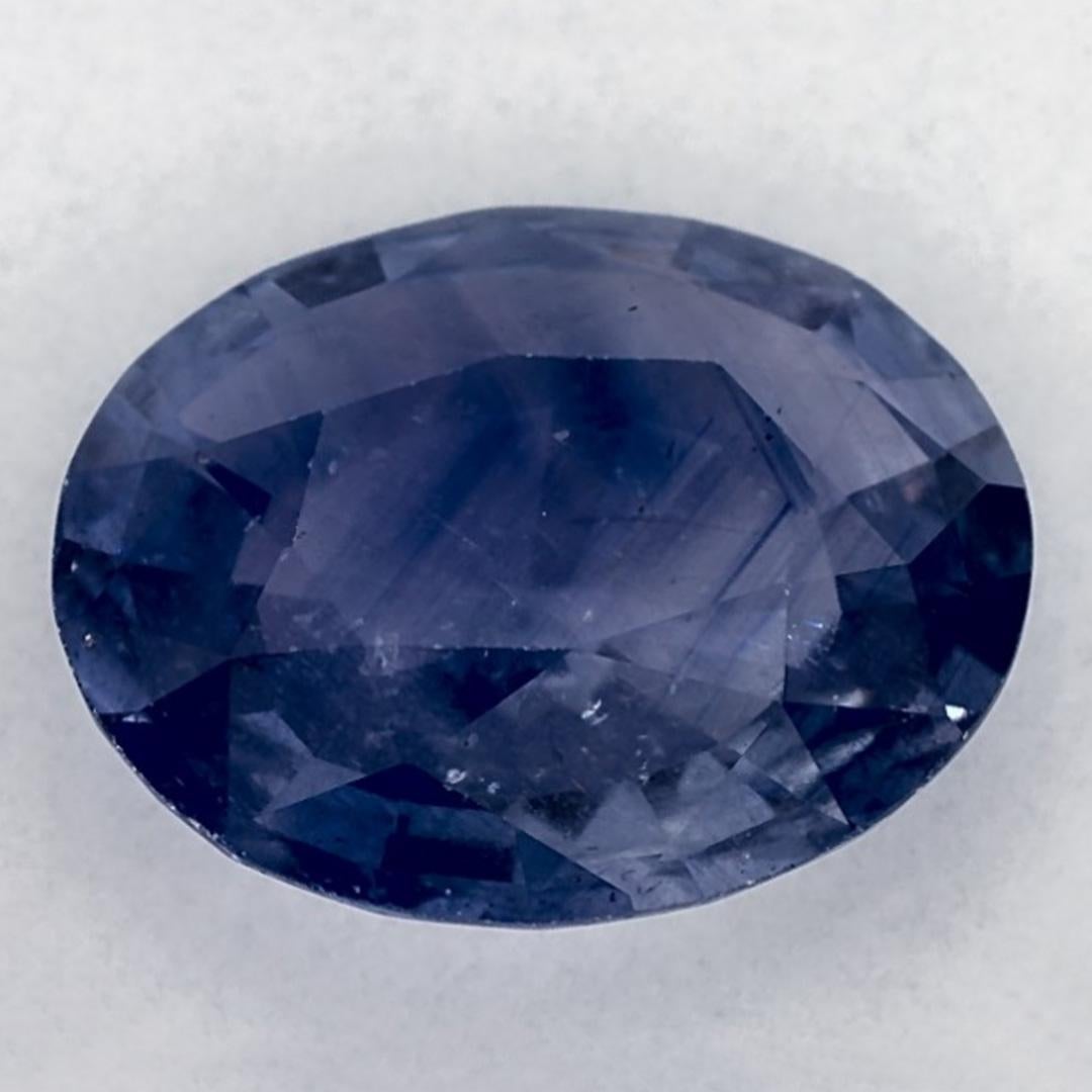 6.84 Ct Blue Sapphire Oval Loose Gemstone In New Condition For Sale In Fort Lee, NJ