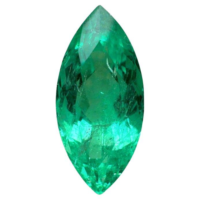 6.84cts 18.5x9 Natural Green Marquise Colombian Emerald - Earth-Mined Gem