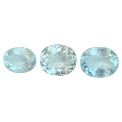 Juego de aguamarina suelta natural de 6,85 quilates procedente de una mina nigeriana