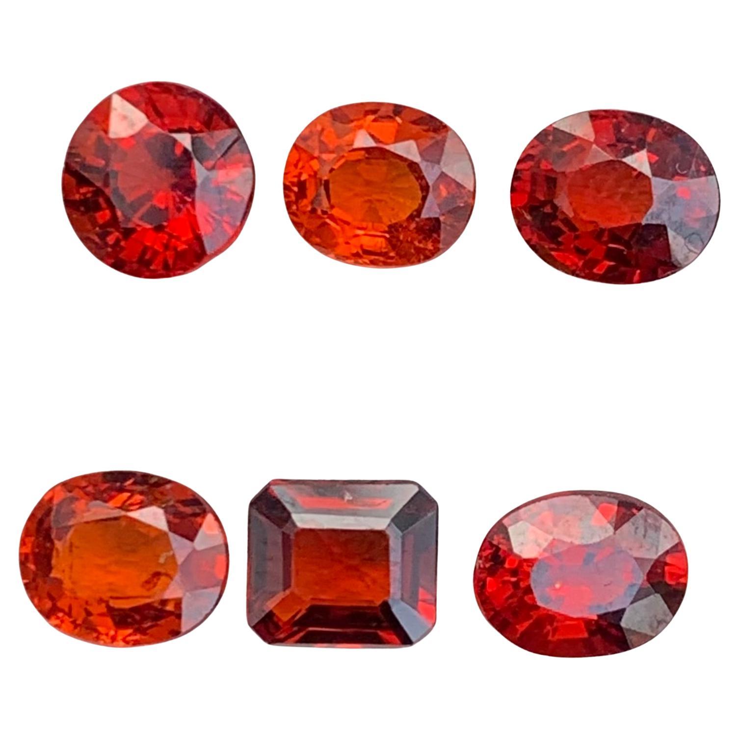 6.85 Carat Natural Loose Spessartine Garnet Lot For Jewellery Making