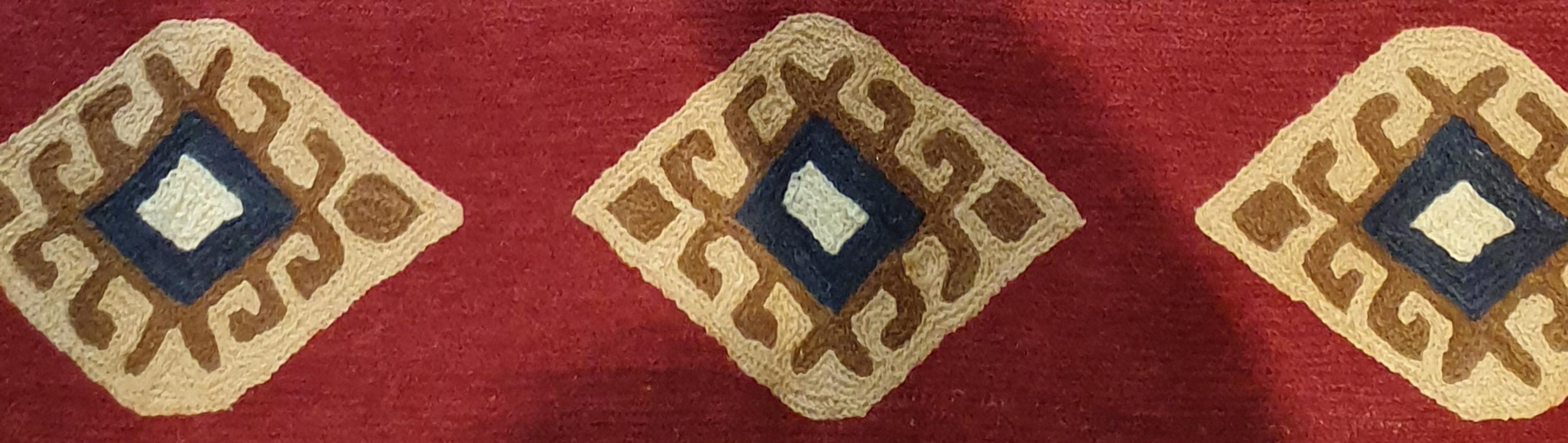 Indischer Kelim „Durie“, 20. Jahrhundert  - N° 685 (Handgeknüpft) im Angebot