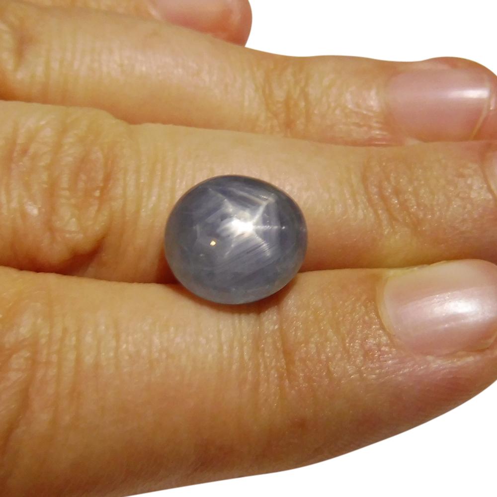 6.86 ct Oval Star Sapphire For Sale 1