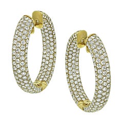 Pendientes Aros de Diamantes 6,87 ct