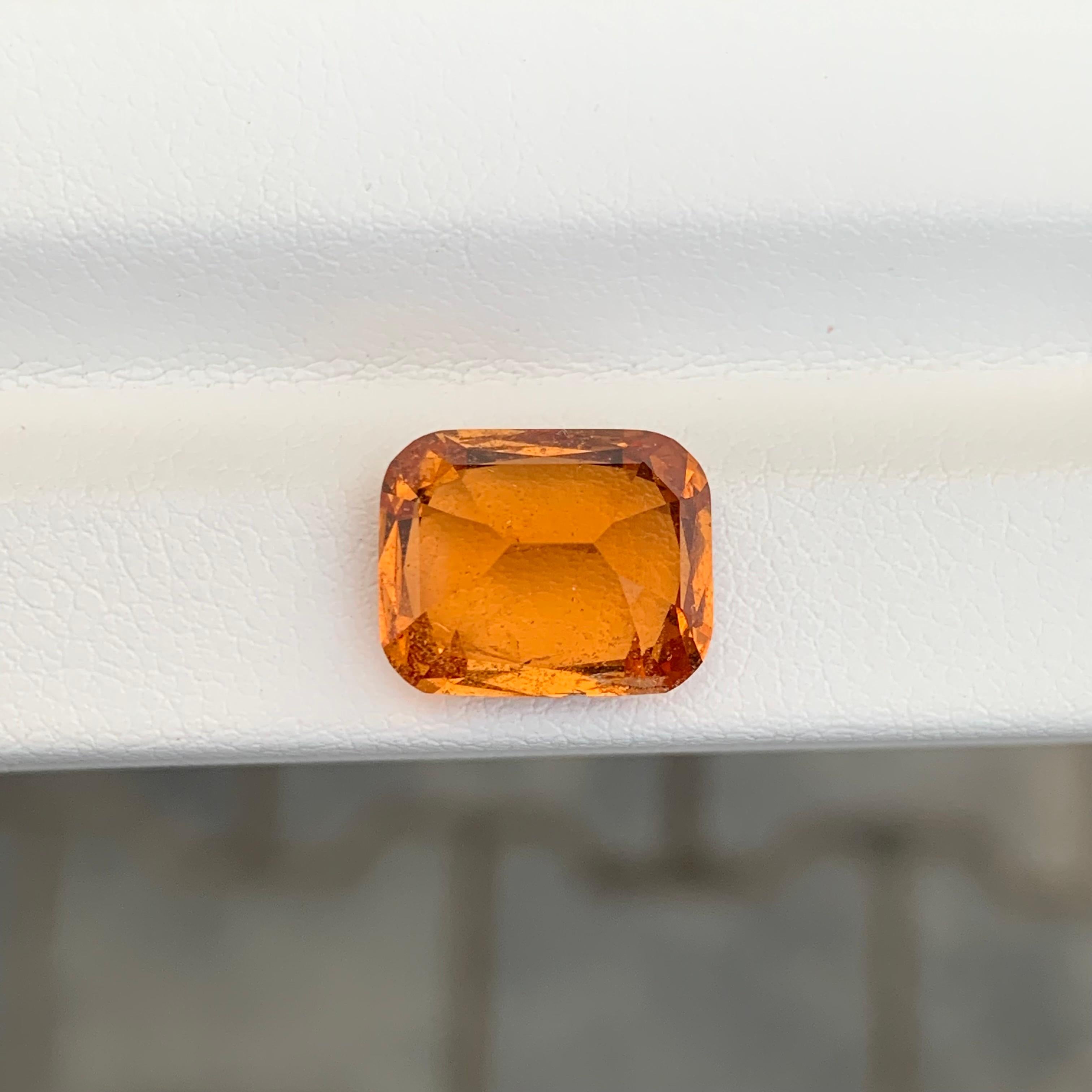 6,88 carati di granato di assonite naturale sciolto a forma di cuscino In condizioni Nuovo in vendita a Peshawar, PK