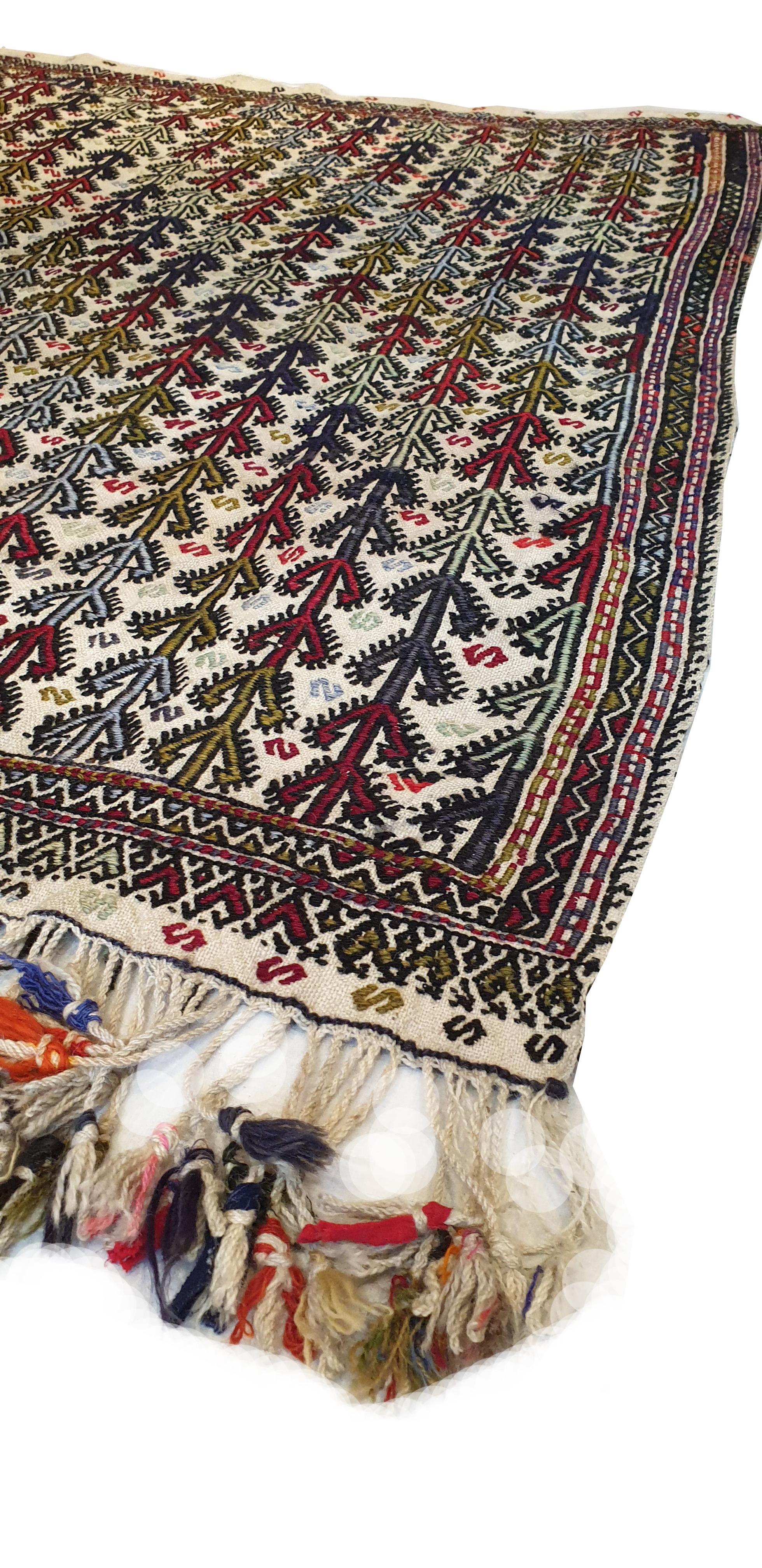 688 - Tenture Kilim caucasienne, 19ème siècle - N° 688 Excellent état - En vente à Paris, FR