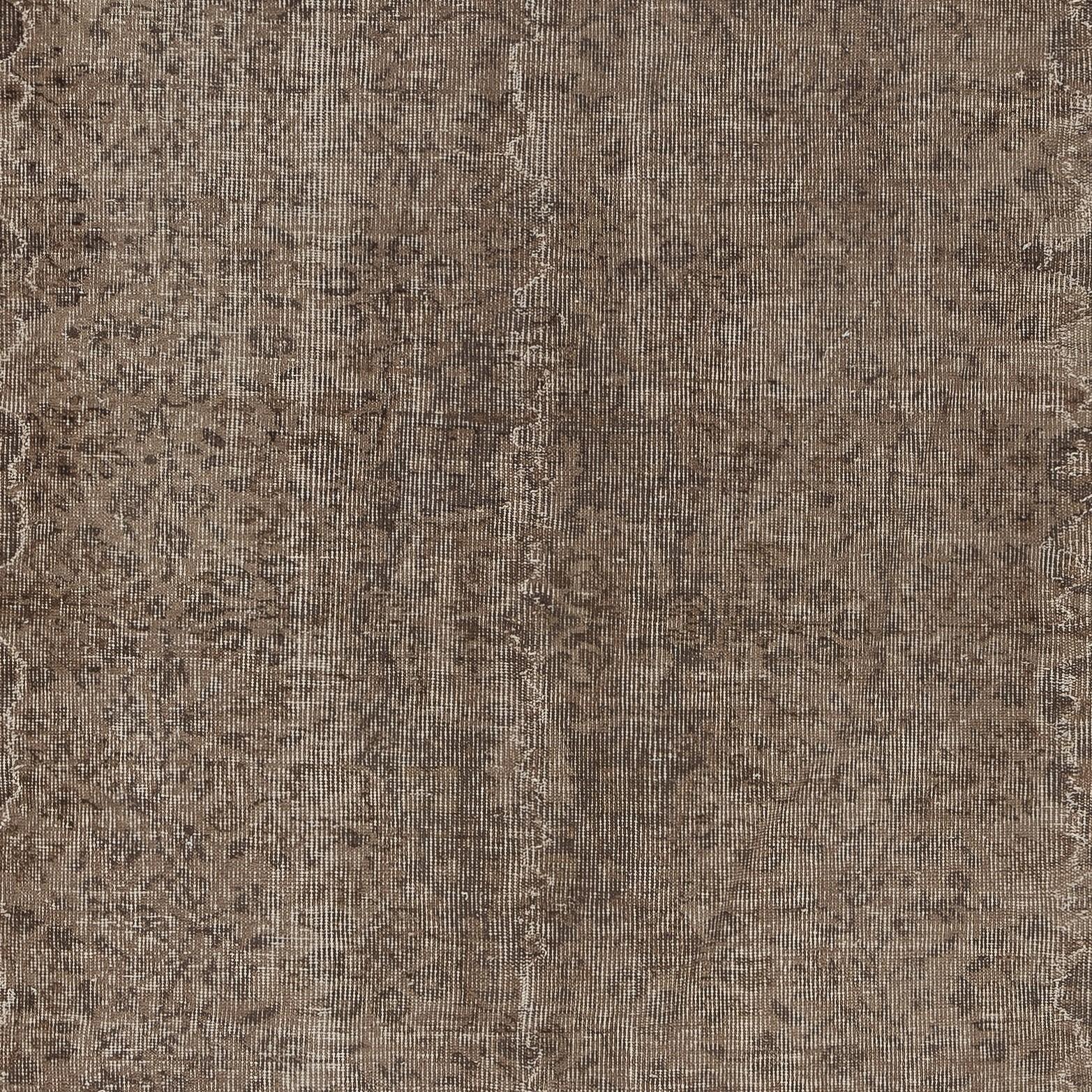 6,8x9 Ft Handgefertigter Teppich aus antiker Bacterial-Wolle. Brauner handgefertigter Türkenteppich (Handgeknüpft) im Angebot