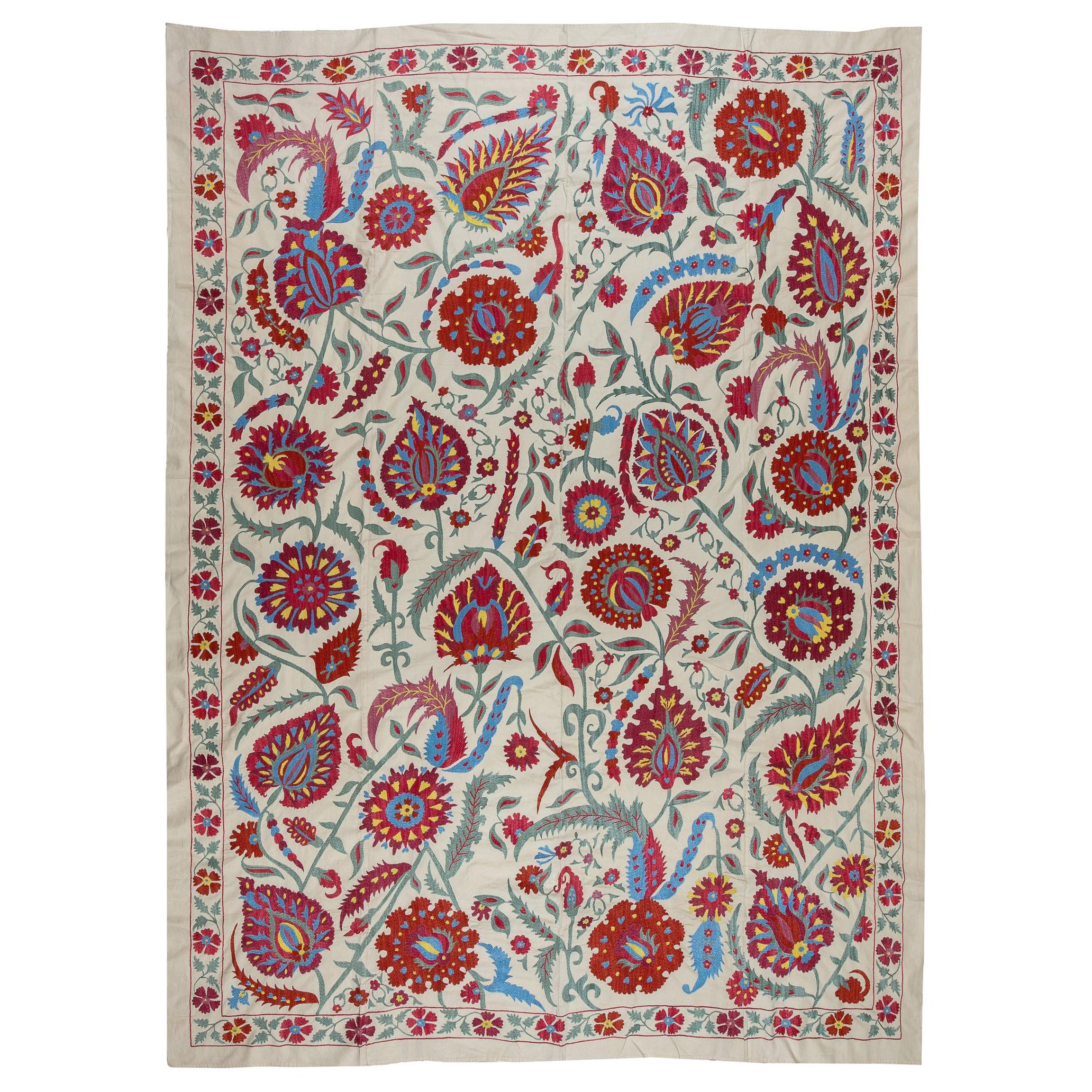 6.8x9 ft Home Decor Tagesdecke, Seide Hand Stickerei Tischdecke, New Wall Hanging