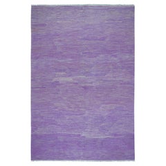 6
8"x9
8" Lavender Shades Flat Weave Kilim Pure Wool Hand Woven Oriental Rug 6
8"x9
8" Lavender Shades Flat Weave Kilim Pure Wool Hand Woven Oriental Rug