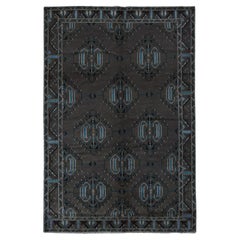 6'8"x9'9" Taupe Brown, Afghan Baluch, Hand Knotted, Pure Wool, Orirntal Rug