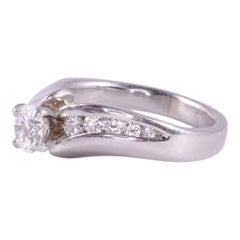 .69 Carat VS1 Center Diamond Platinum Engagement Ring