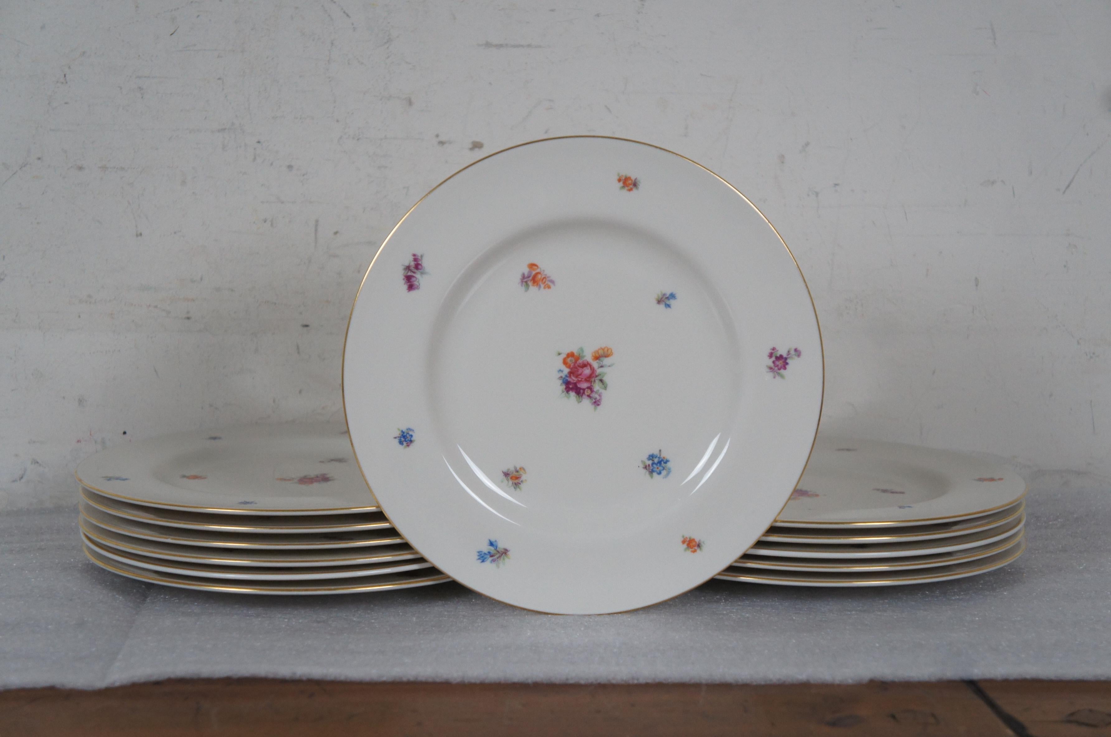69 Pc Pickard Floral Chintz Service for 10 Dinnerware China Set  For Sale 1