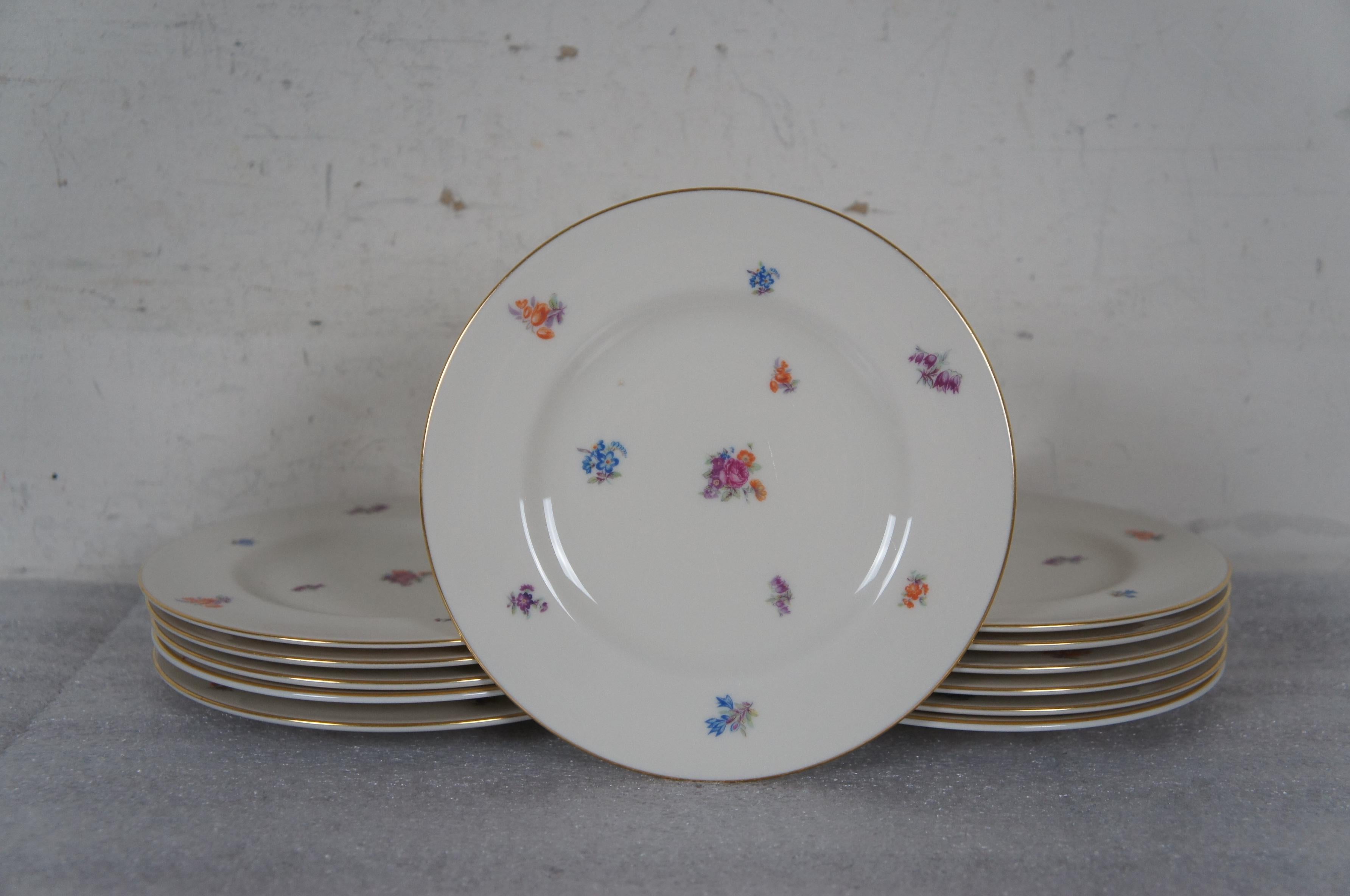 69 Pc Pickard Floral Chintz Service for 10 Dinnerware China Set  For Sale 2