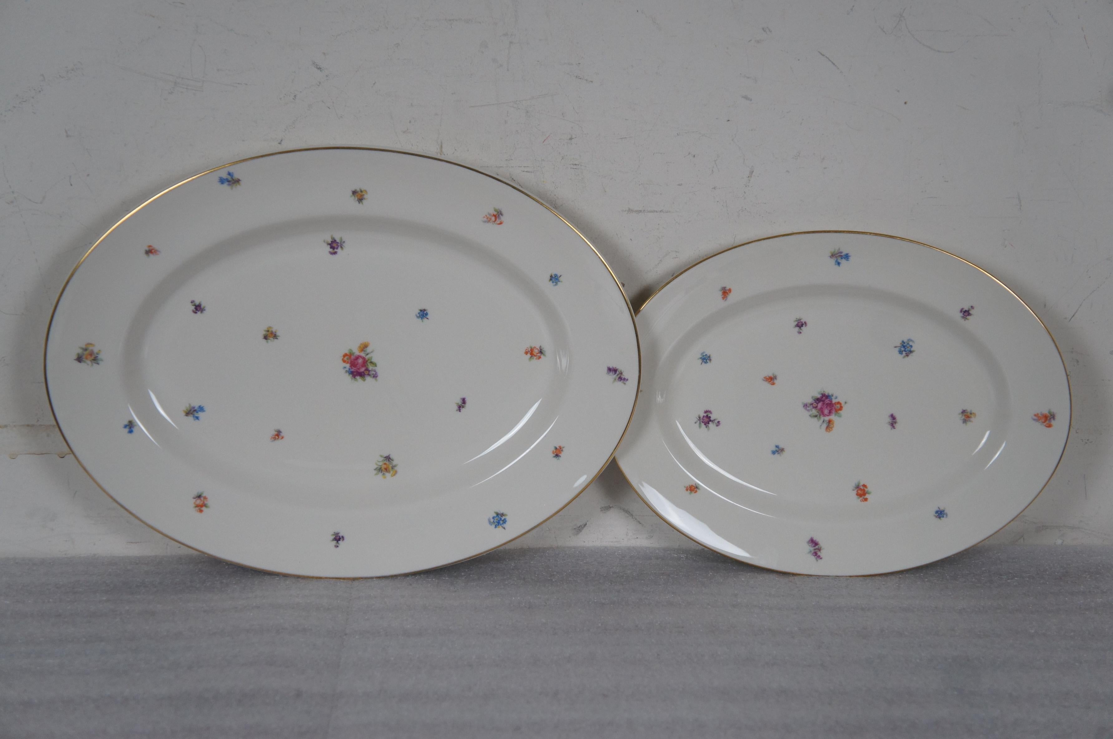69 Pc Pickard Floral Chintz Service for 10 Dinnerware China Set  For Sale 4