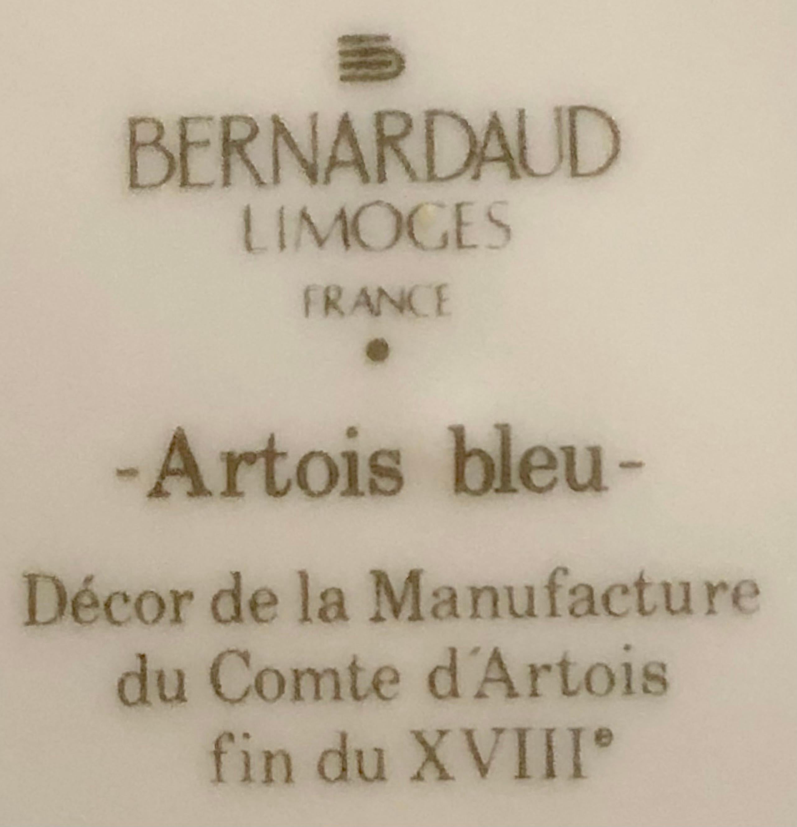 69-Piece Bernardaud Limoge Artois Bleu Dinnerware 5